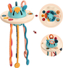 Brinquedo sensorial Montessori Pull String para bebês