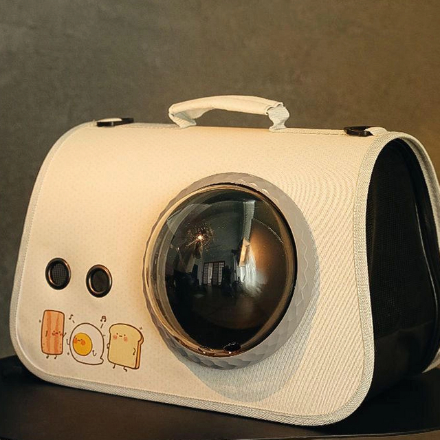 Novo estilo de design popular gato portátil viagem espaço cápsula mochila para animais de estimação